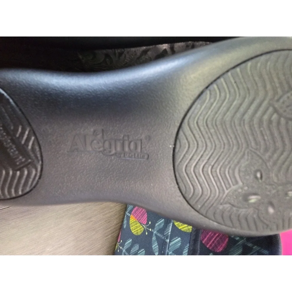 Alegria Women's Keli KEL-431 Size US 11.5 EU42 Black Embossed Paisley Shoe